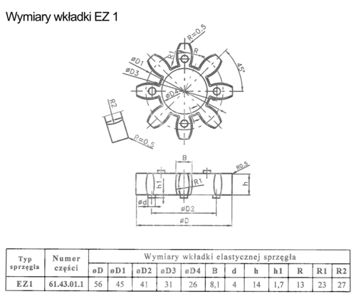 Wkładka sprzęgła EZ1 plastik Hydro Vacuum 2