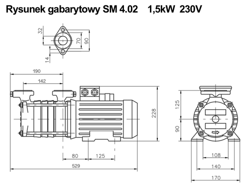 Pompa SM 4.02 1,5kW 230V Hydro Vacuum Grudziądz 3