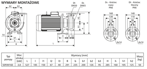 Pompa 50PJM160 3,0kW/2900 DMc2 5