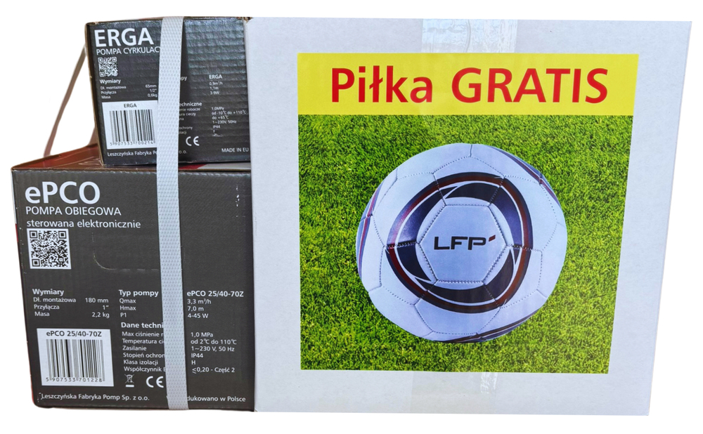 Duopack ePCO 25/40-70Z+ Erga + piłka nożna 1