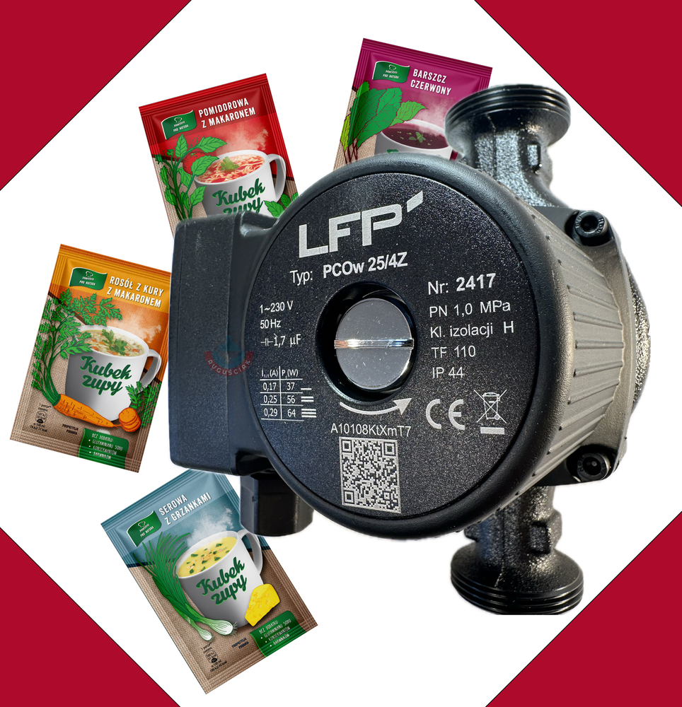 Pompa cyrkulacyjna PCOw 25/4Z z zupką 1