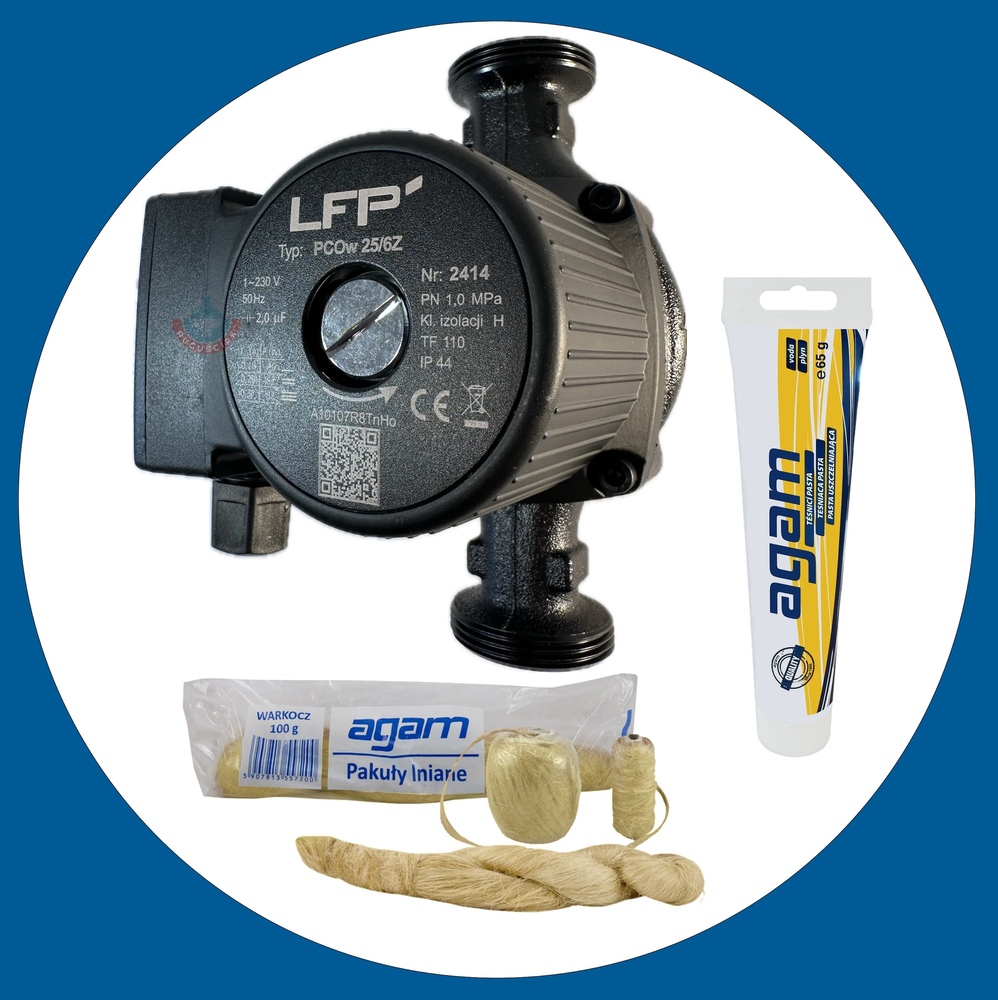 Pompa cyrkulacyjna PCOw 25/6Z plus zestaw gratisy 1