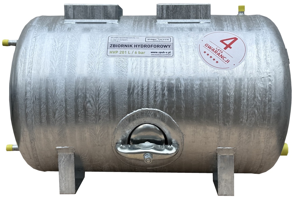 Zbiornik hydroforowy 200 litrów leżący HV Grudziądz ocynkowany 1