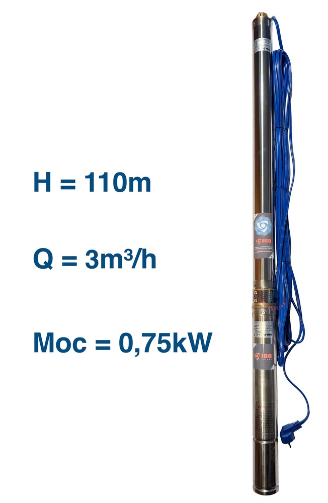 Pompa głębinowa 3 Ti 27 0,75kW 230V z 20m kabla 1