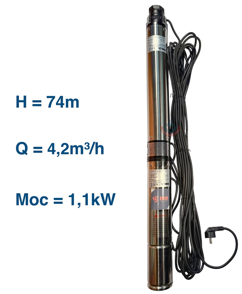 Pompa głębinowa 3,5 SCM 2-14 1,1kW 230V z 20m kabla 1