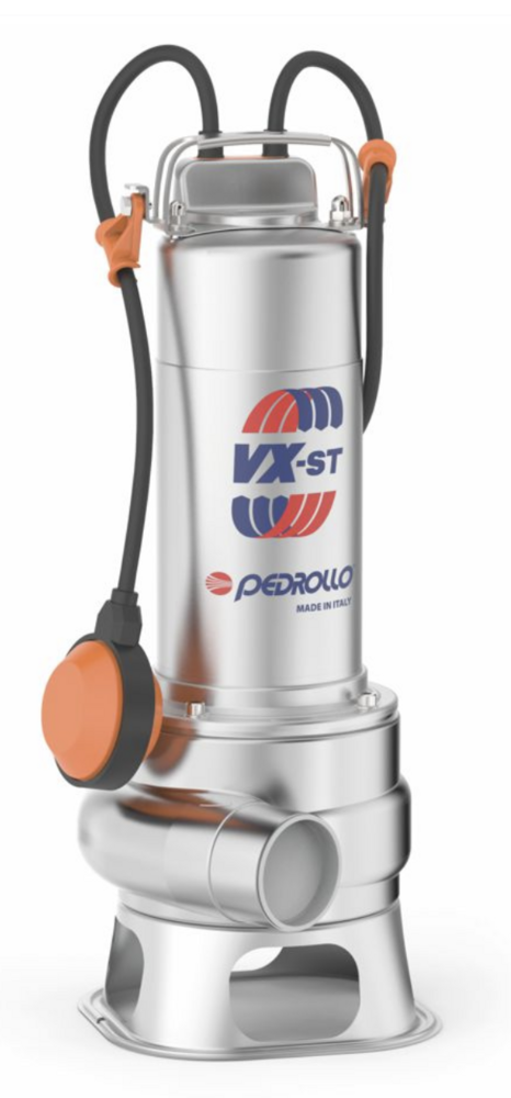 Pompa zatapialna do ścieków VXm 15/35 ST Pedrollo – wirnik VORTEX, 500 l/min 1