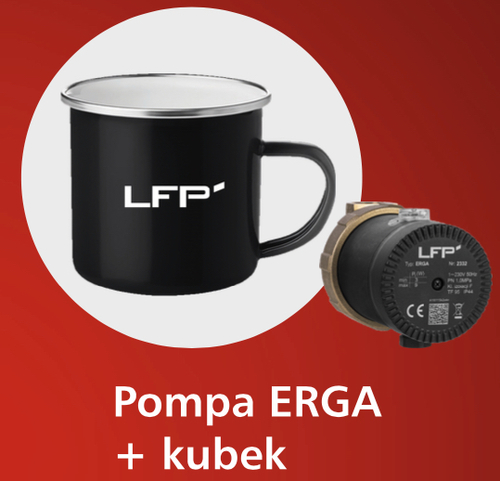 Pompa cyrkulacyjna ERGA c.w.u + kubek gratis 1