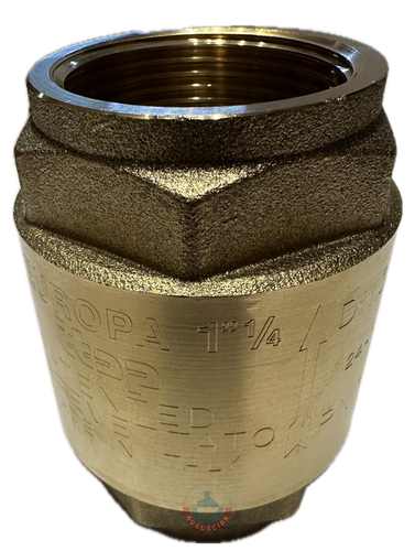Zawór zwrotny mosiądz 1 1/4" GW 18bar DN32 type Europe 100 1