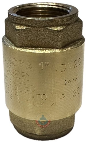 Zawór zwrotny mosiądz 1" GW 25bar DN25 type Europe 100 1