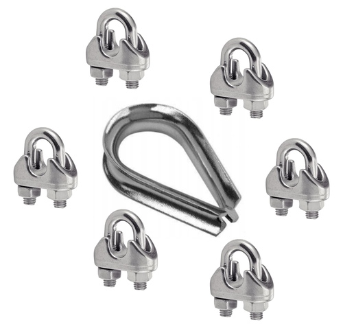 Zestaw montażowy liny 3mm (6+1) 1