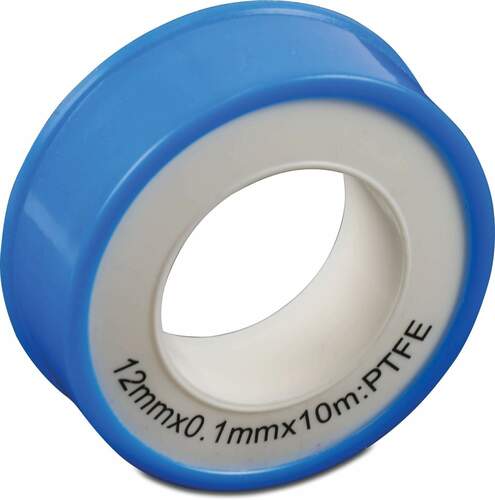 Taśma uszczelniająca teflonowa (PTFE) 12 mm biały 10m 1
